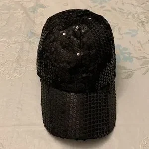 Gazzaz | Accessories | Gazzaz Black Sequin Cap | Poshmark display picture 3